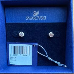 Swarovski Solitaire Rose Gold Studs